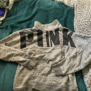 PINK Victoria's Secret Gray Turtleneck Sweater